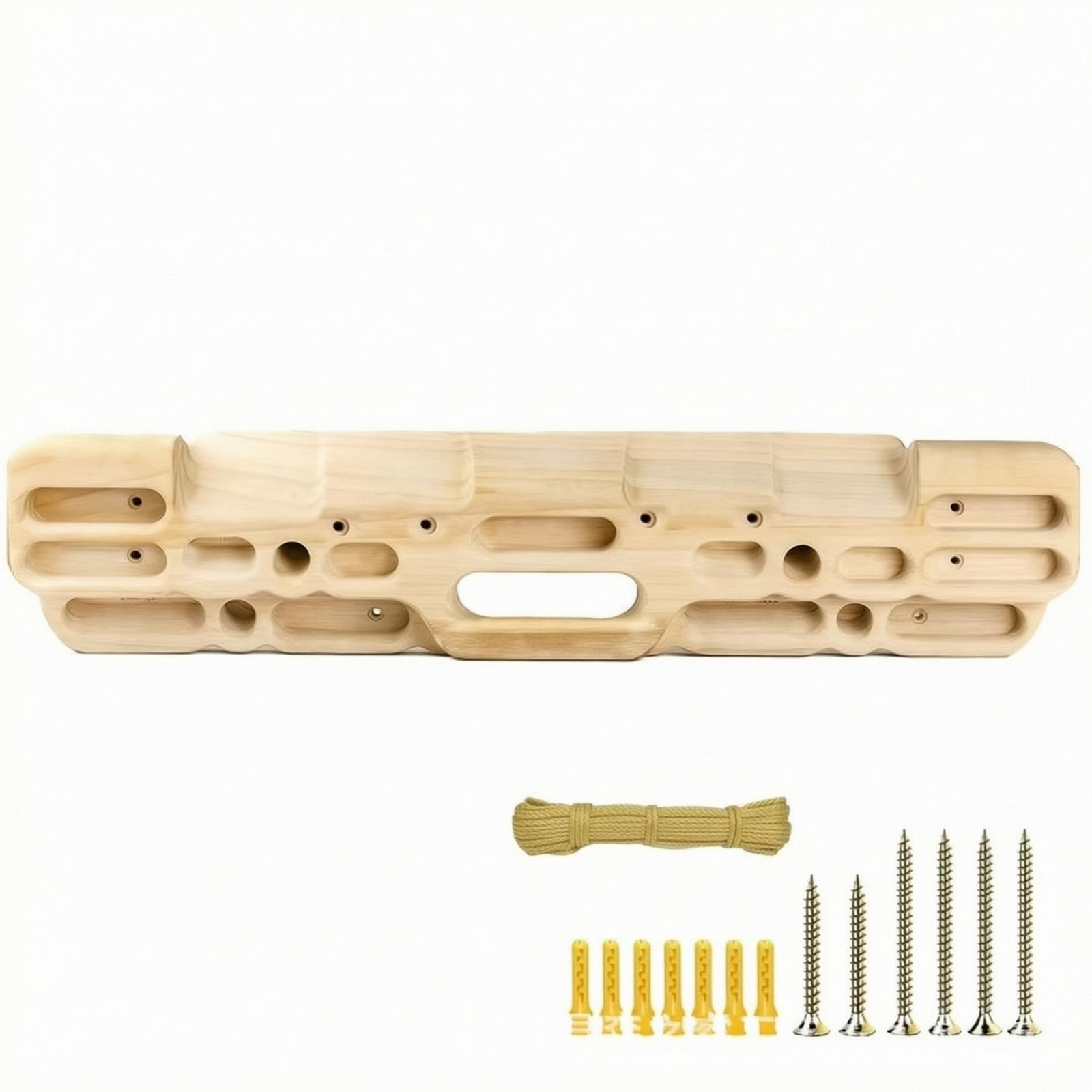 Home Gym Routine - Wandmontierbares Kletter-Hangboard | Ahornholz, Kletter-Fingerboard, für