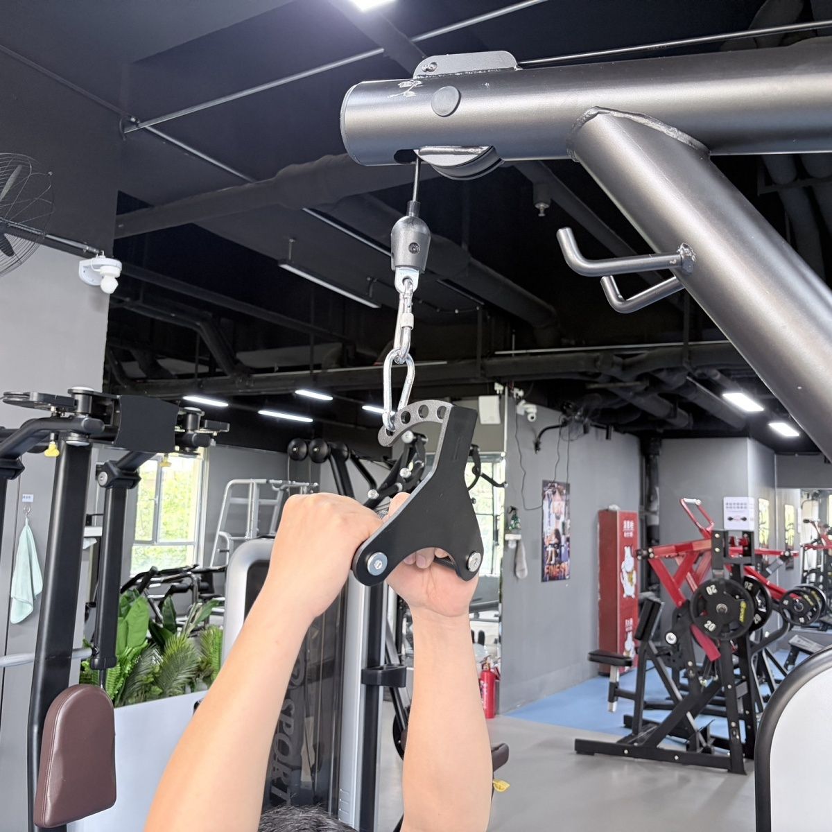 Lat Pulldown Cable - 2-in-1 Lat Pulldown Row Griff Kabelzugmaschinen-Zubehör