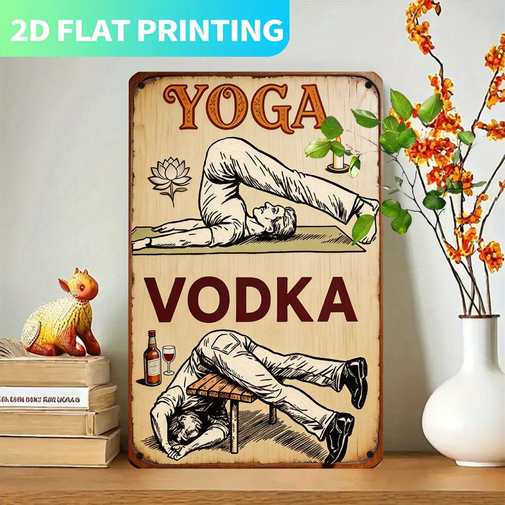 Vintage-Metallschild, Einzelpl – Home Gym Yoga Bewertung und Preis