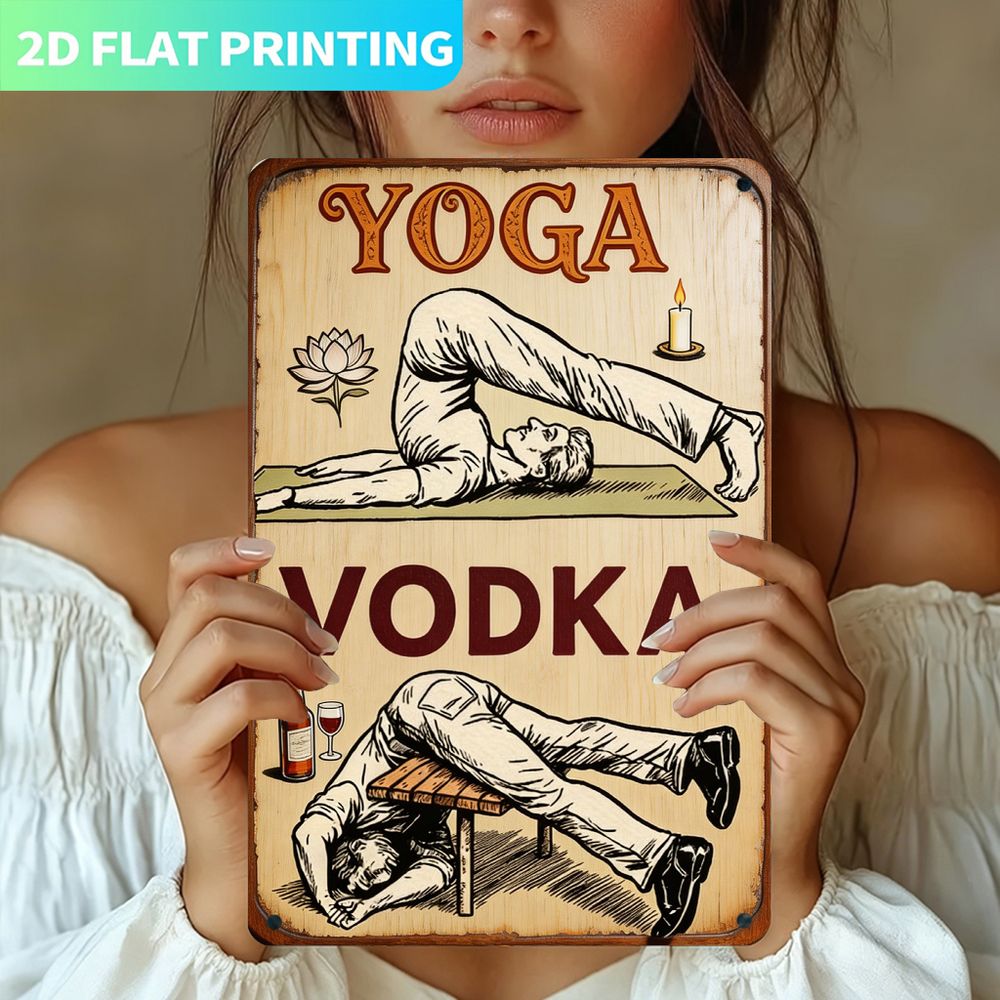 Vintage-Metallschild, Einzelpl – Home Gym Yoga Bewertung und Preis