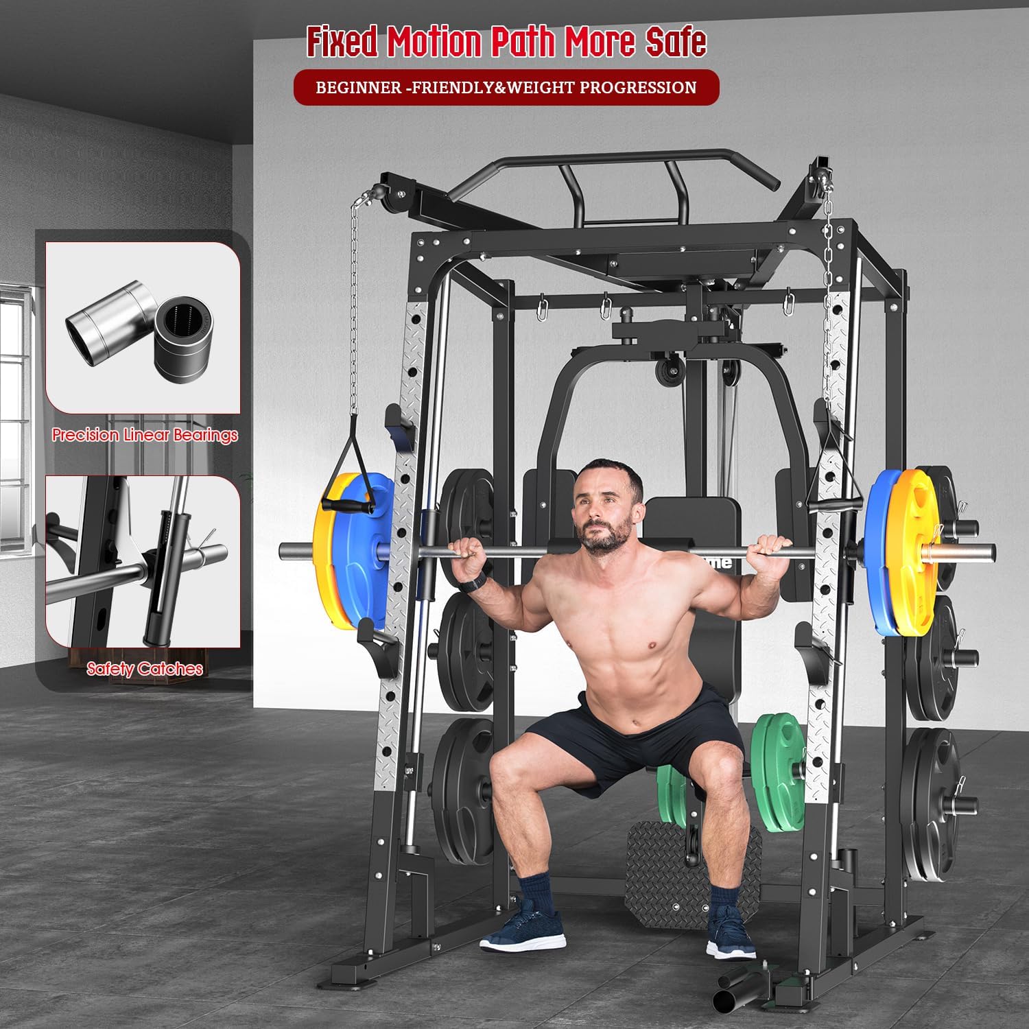 Smith Machine Power Cage, 2000 – Lat Pulldown Cable Bewertung und Preis