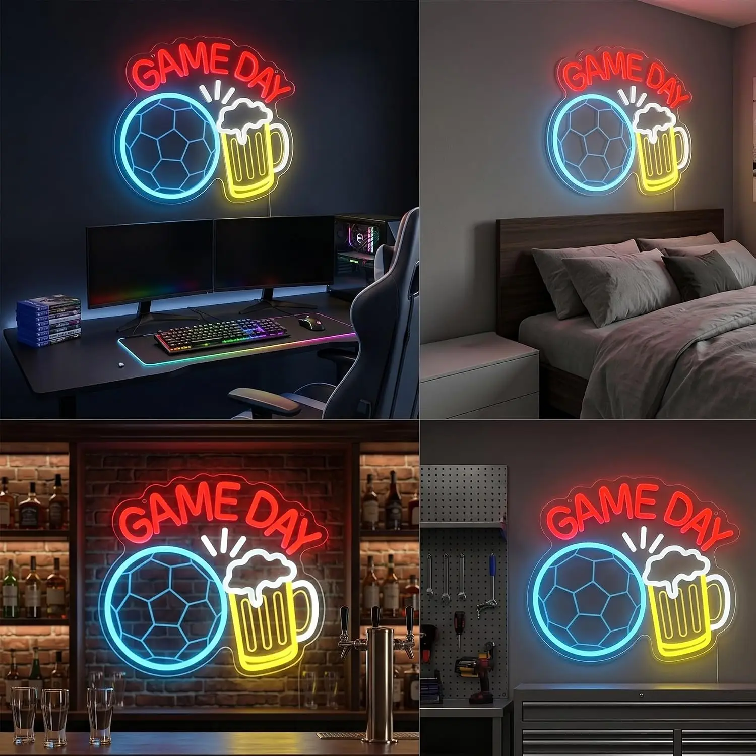 LED-Neonschild Fußball-Neonlic – Home Gym Neon Sign Bewertung und Preis