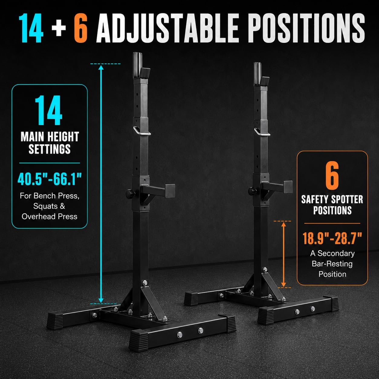 Verstellbare Squat-Racks für d – Home Gym Portable Bewertung und Preis
